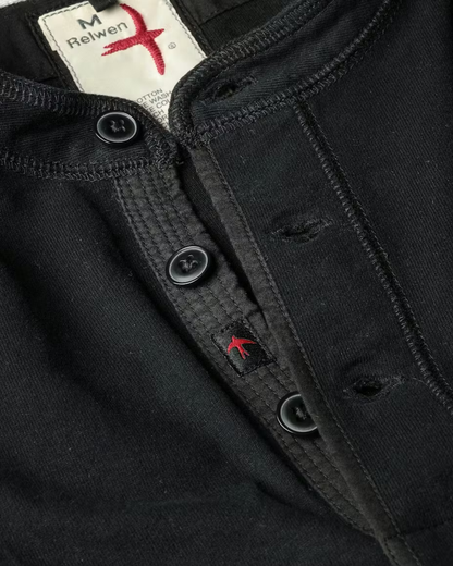 Ringspun Henley | Black