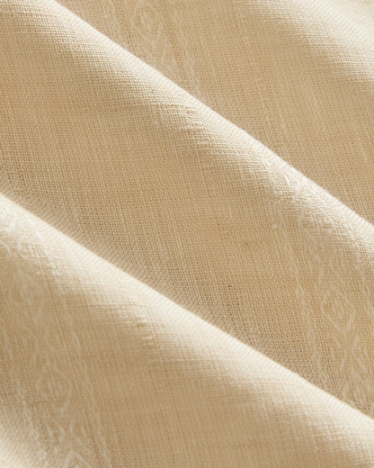 Hudson Linen Jacquard Shirt | Dune Stripe