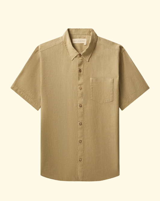 Hudson Linen Shirt | Army