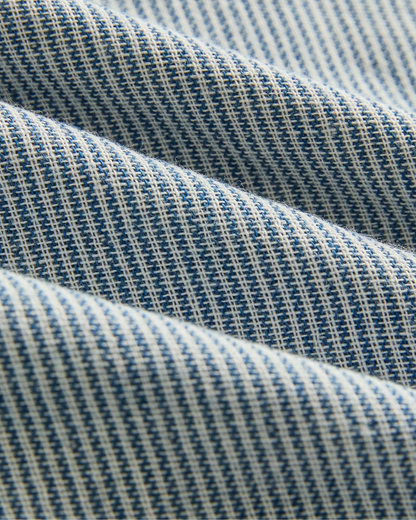 Hudson Seersucker Shirt | Denim Stripe