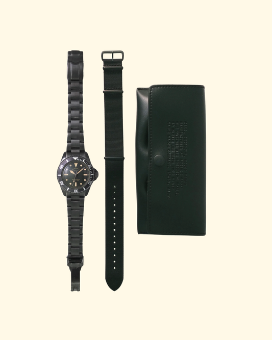 Black Sub | Stainless Steel + Black Nylon Bands