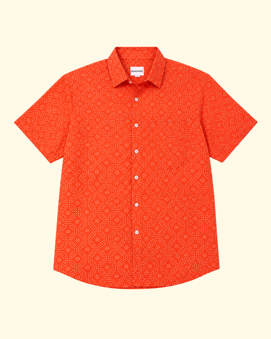 Don Small Circles Shirt | Red