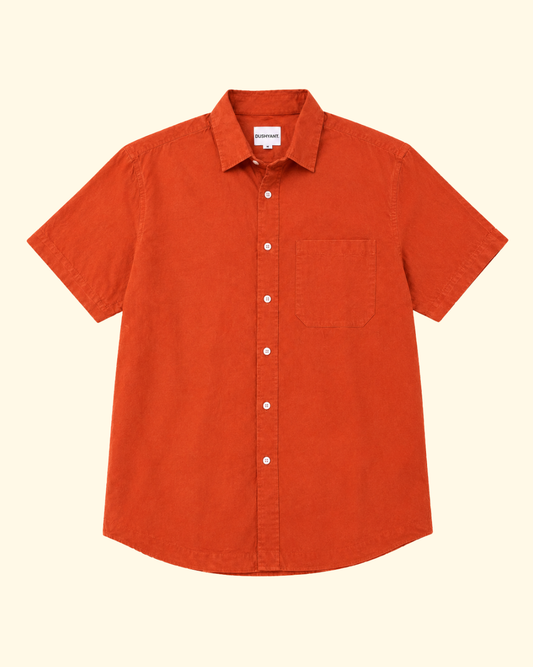 Don Solid Shirt | Burnt Orange