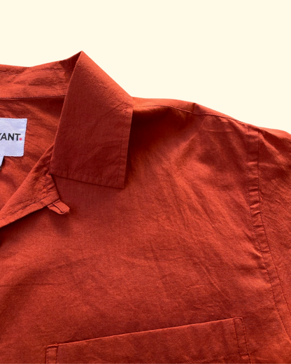 Don Solid Shirt | Burnt Orange