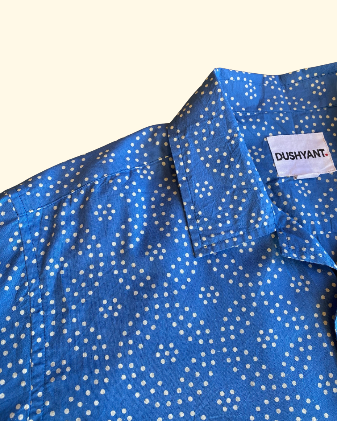 Don Small Circles Shirt | Blue