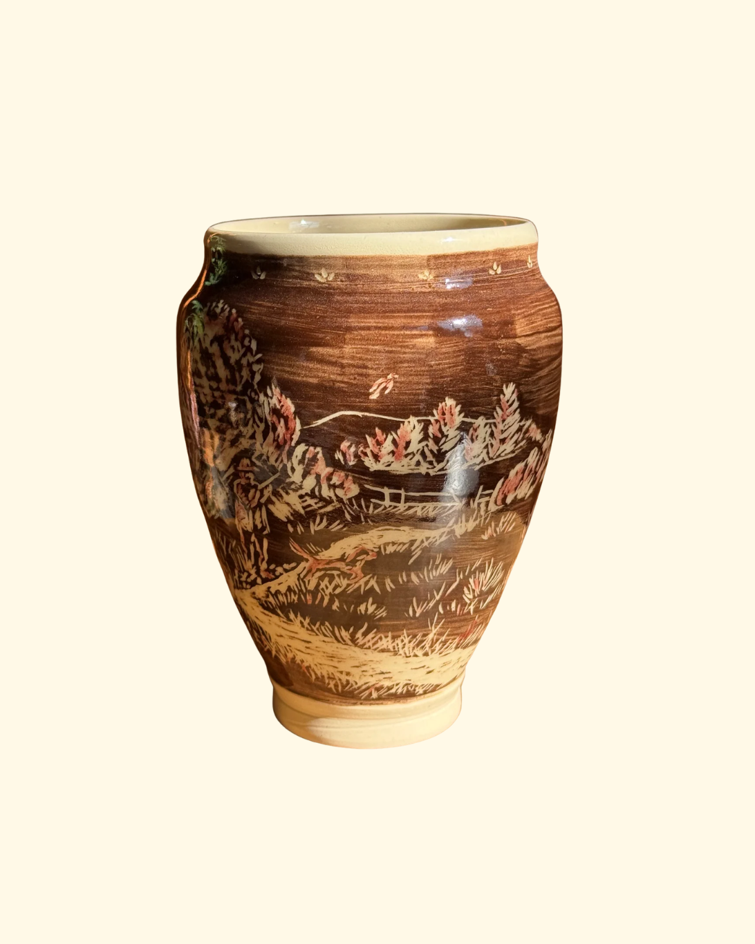 Duck Hunting Vase