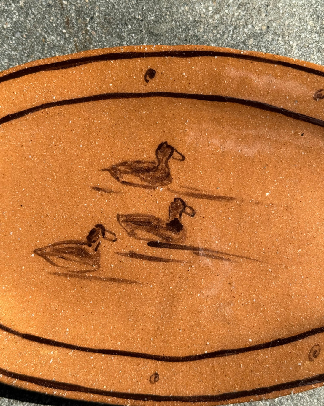 A Couple of Ducks Plate | Santa Fe Oval