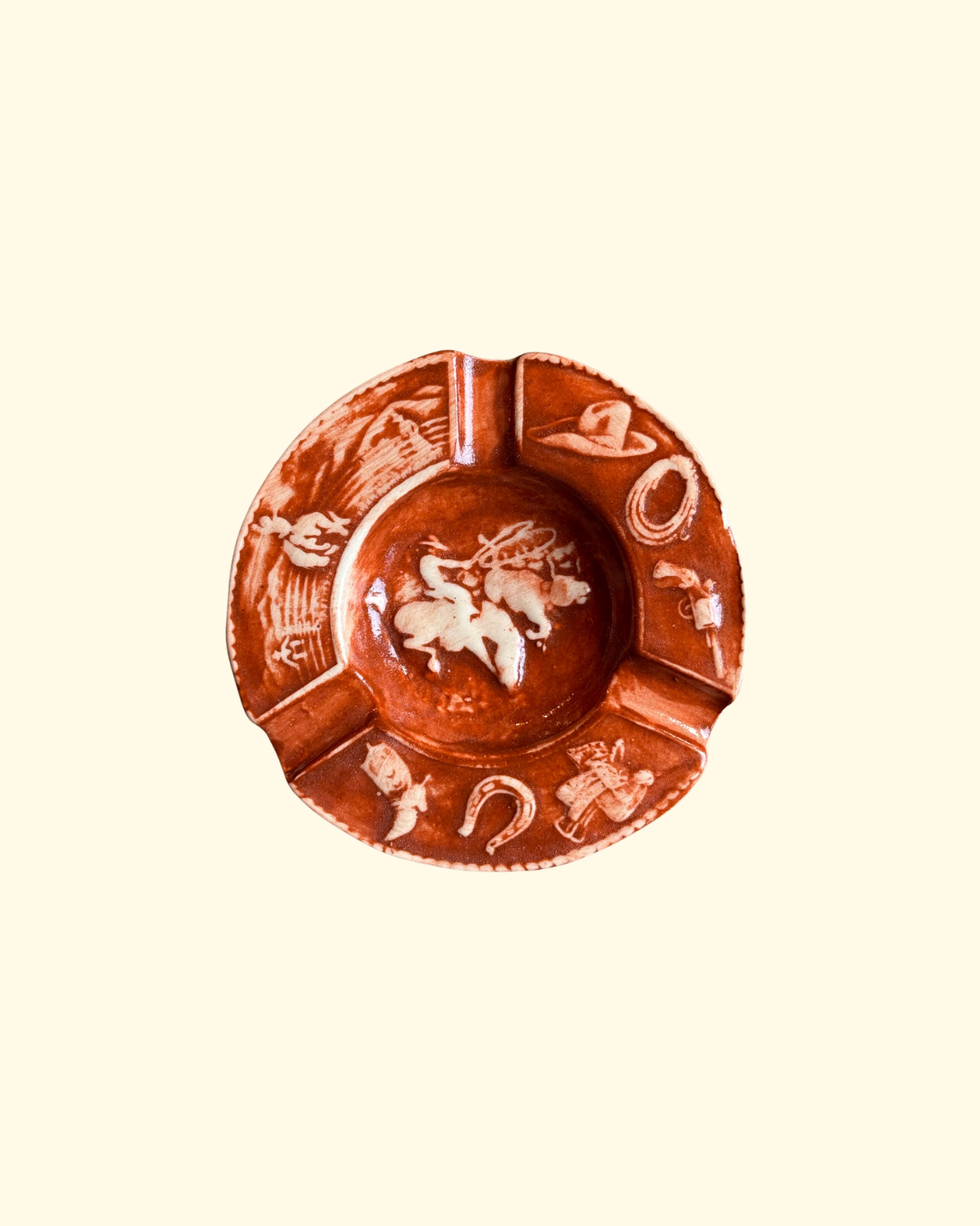 All Things Cowboy Ashtray | Fancy Orange