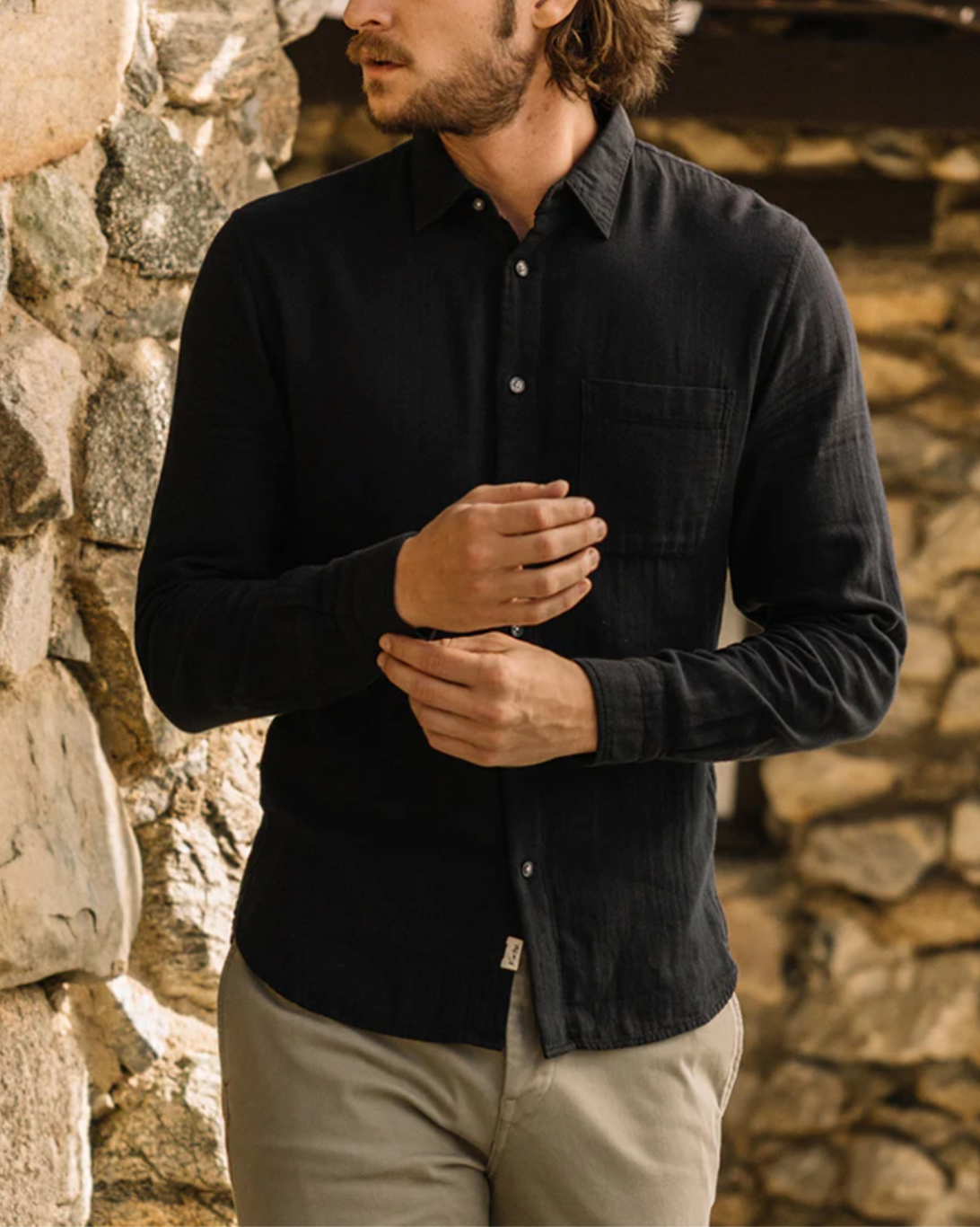 The Ripper Double Gauze Shirt | Black