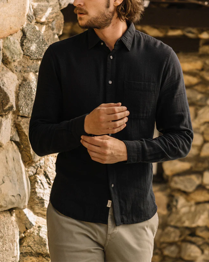 The Ripper Double Gauze Shirt | Black