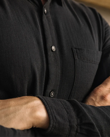 The Ripper Double Gauze Shirt | Black