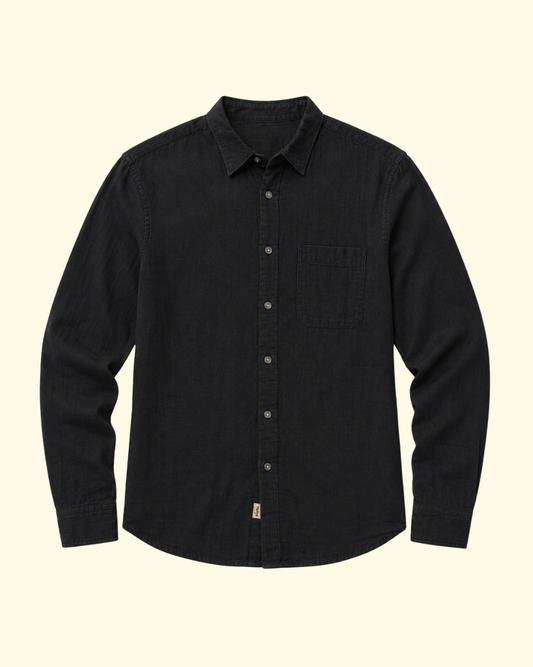 The Ripper Double Gauze Shirt | Black