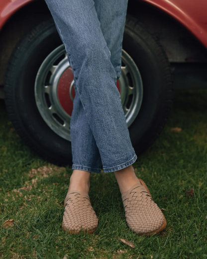 Colony Vegan Leather Sandal | Taupe/Tan