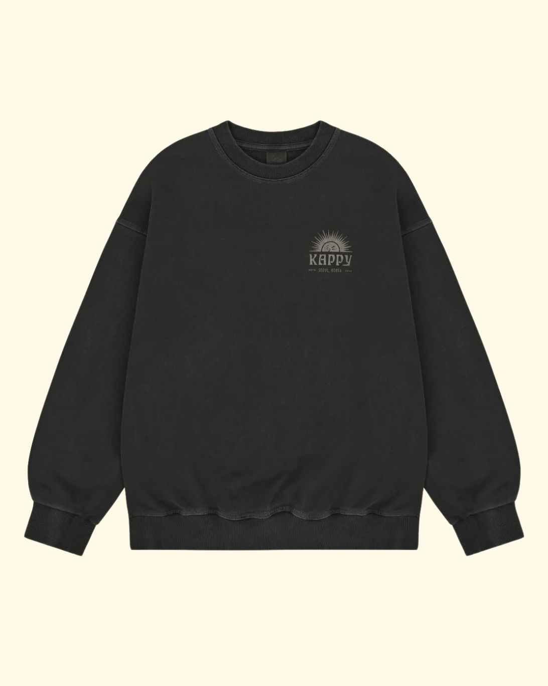 Sunny Wink Pigment Sweat Shirt | Charcoal