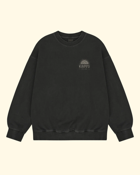 Sunny Wink Pigment Sweat Shirt | Charcoal