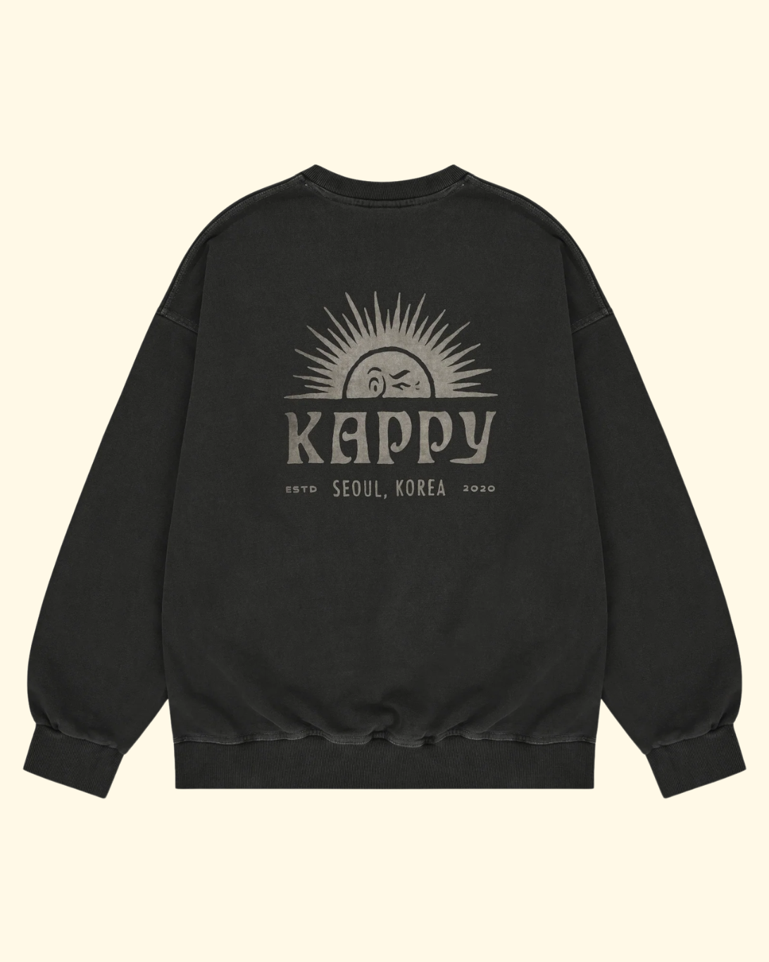 Sunny Wink Pigment Sweat Shirt | Charcoal