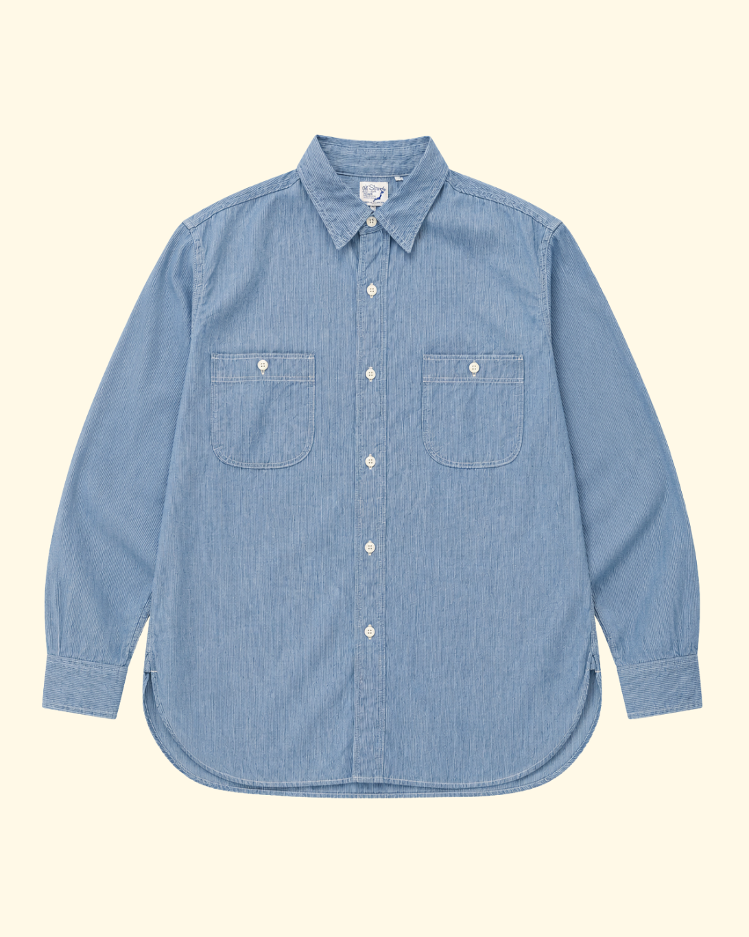 Stripe Chambray Work Shirt | Hickory