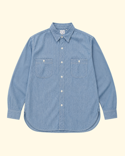Stripe Chambray Work Shirt | Hickory
