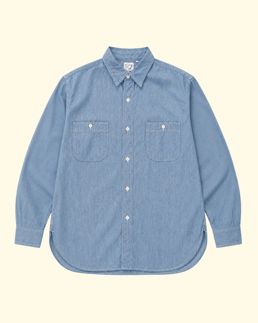 Stripe Chambray Work Shirt | Hickory