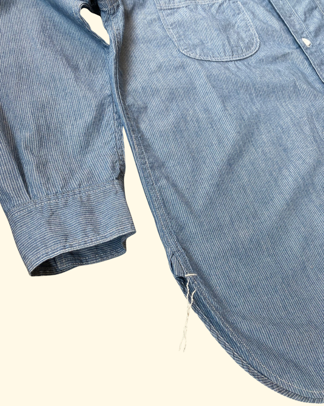 Stripe Chambray Work Shirt | Hickory