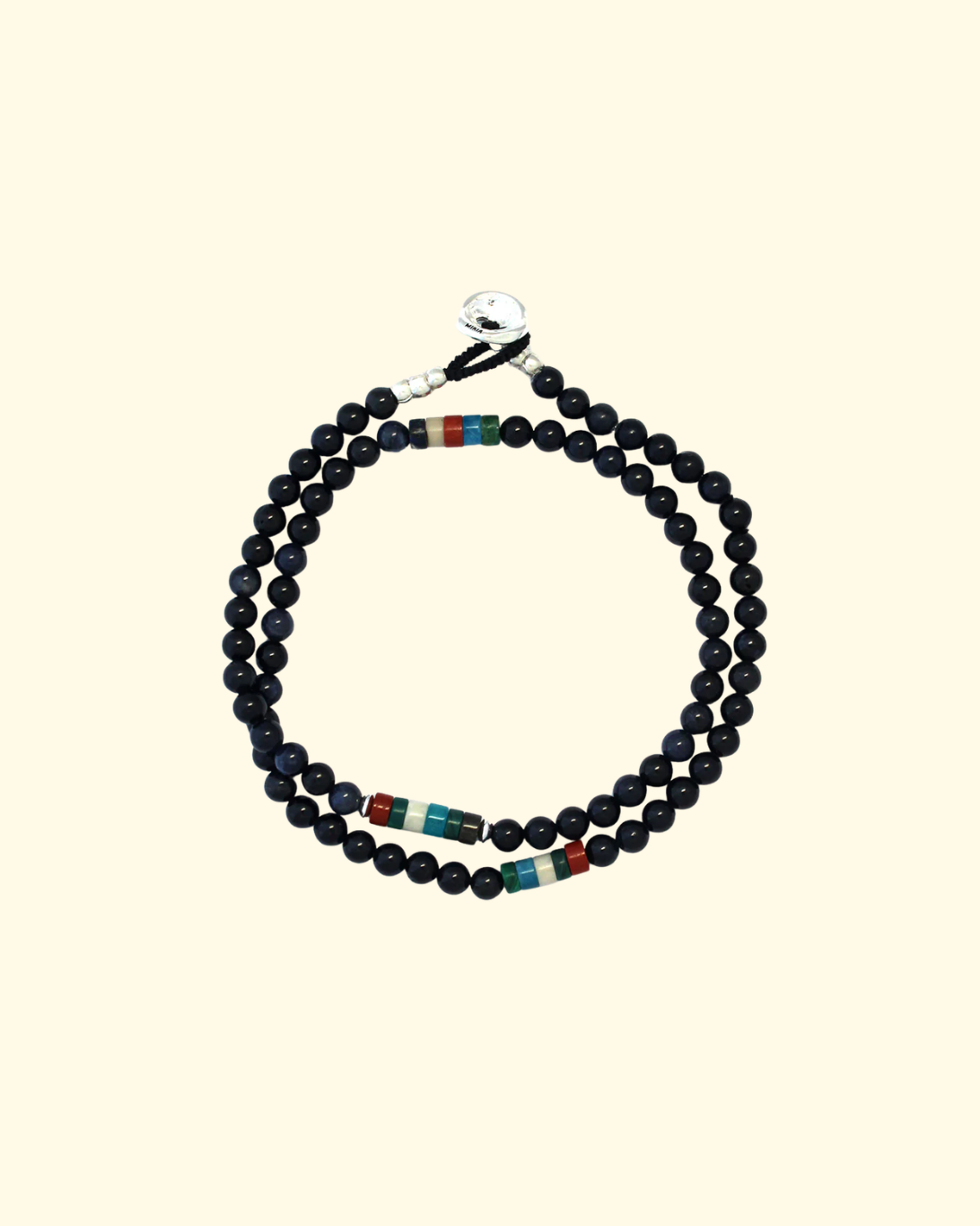 Stone Double Wrap Bracelet | Sapphire