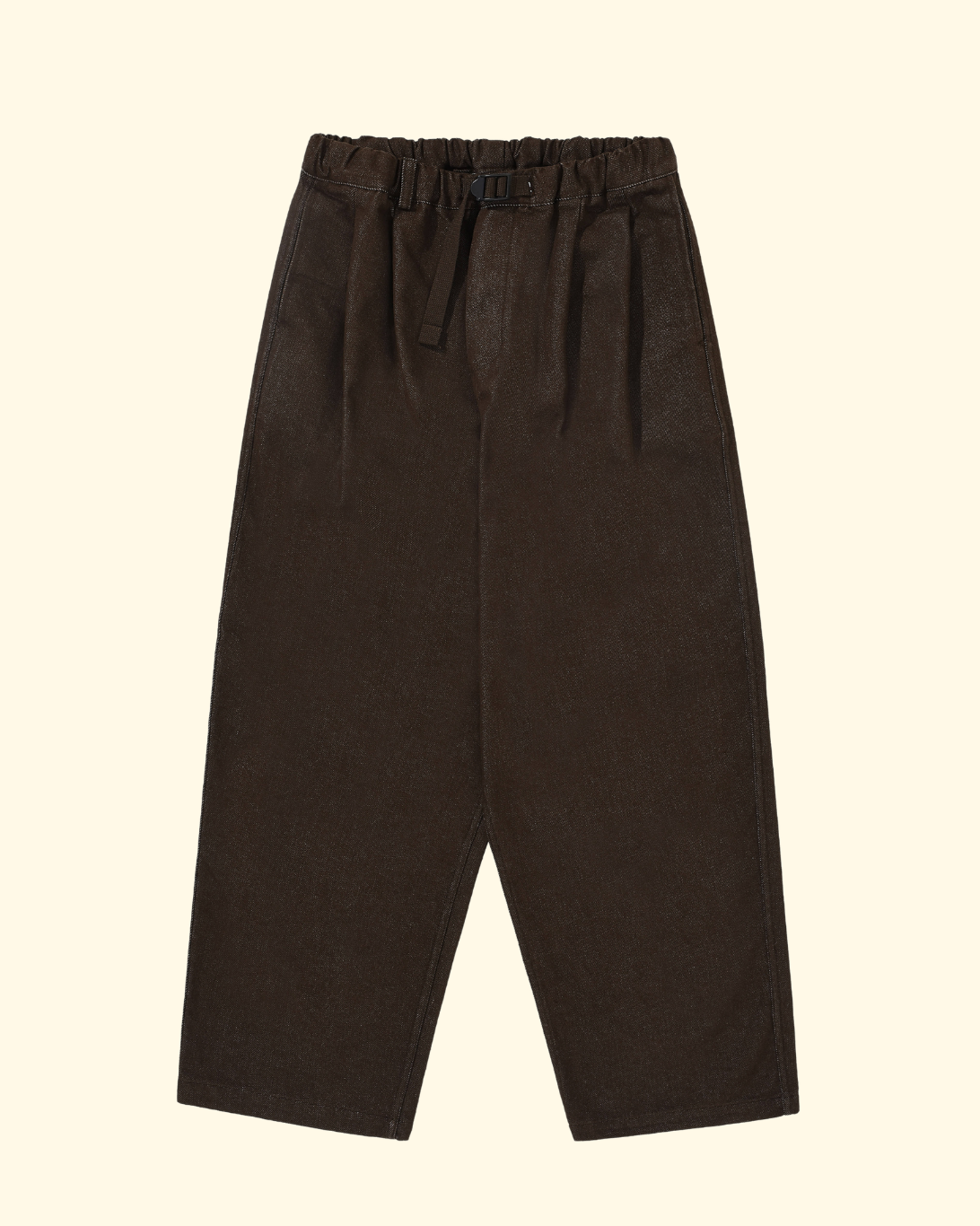Two Tuck Wide Pants | Brown