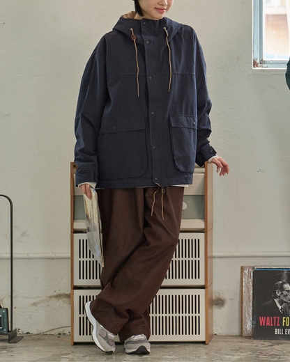 Two Tuck Wide Pants | Brown