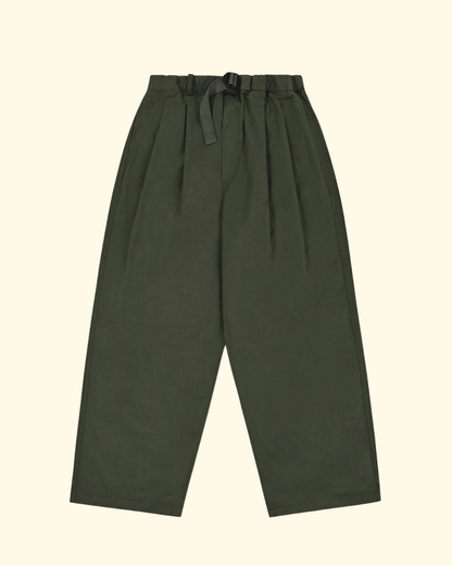 Two Tuck Wide Pants | Khaki Army