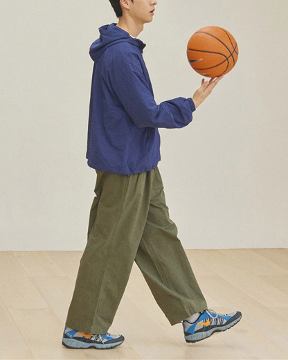 Two Tuck Wide Pants | Khaki Army