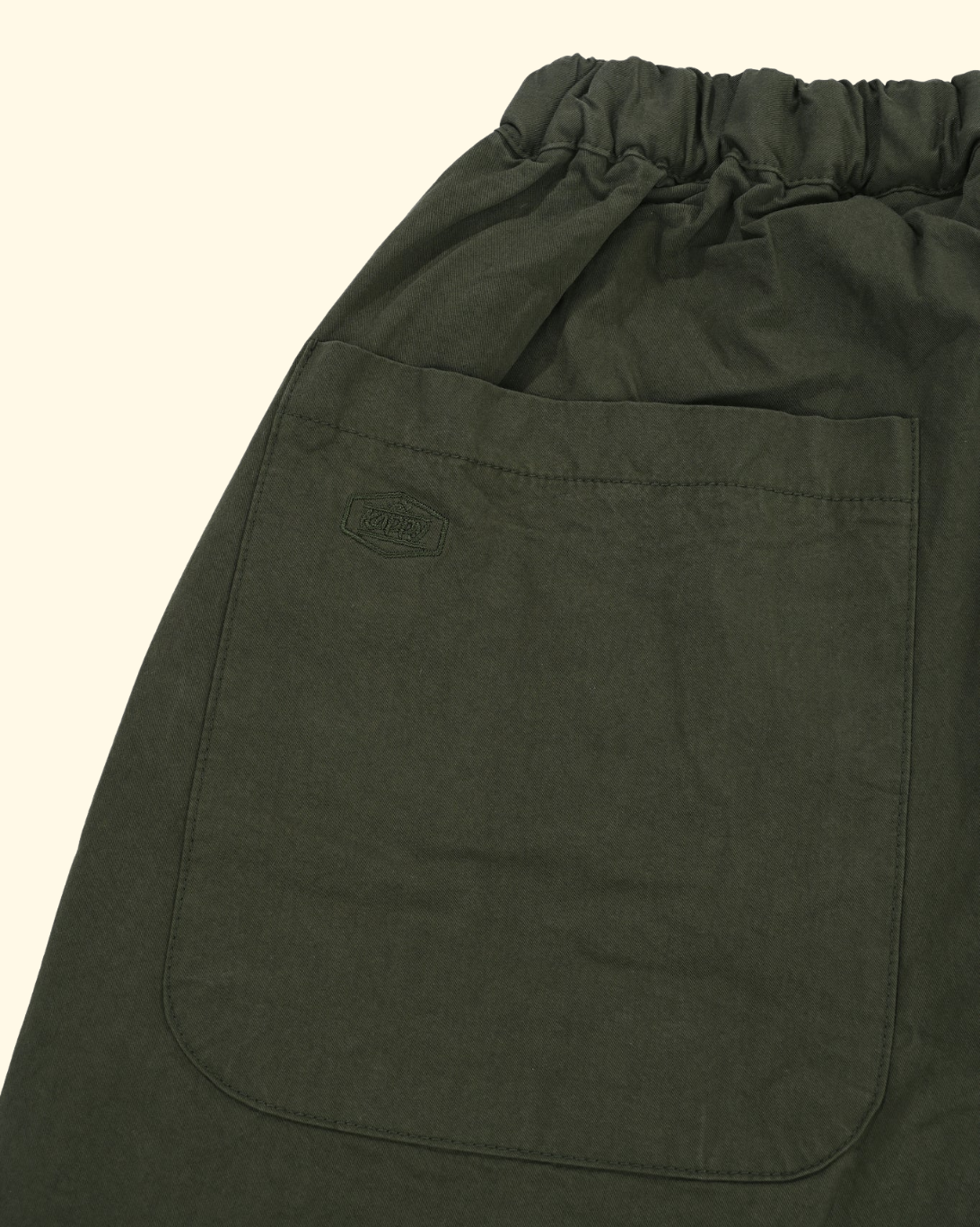 Two Tuck Wide Pants | Khaki Army