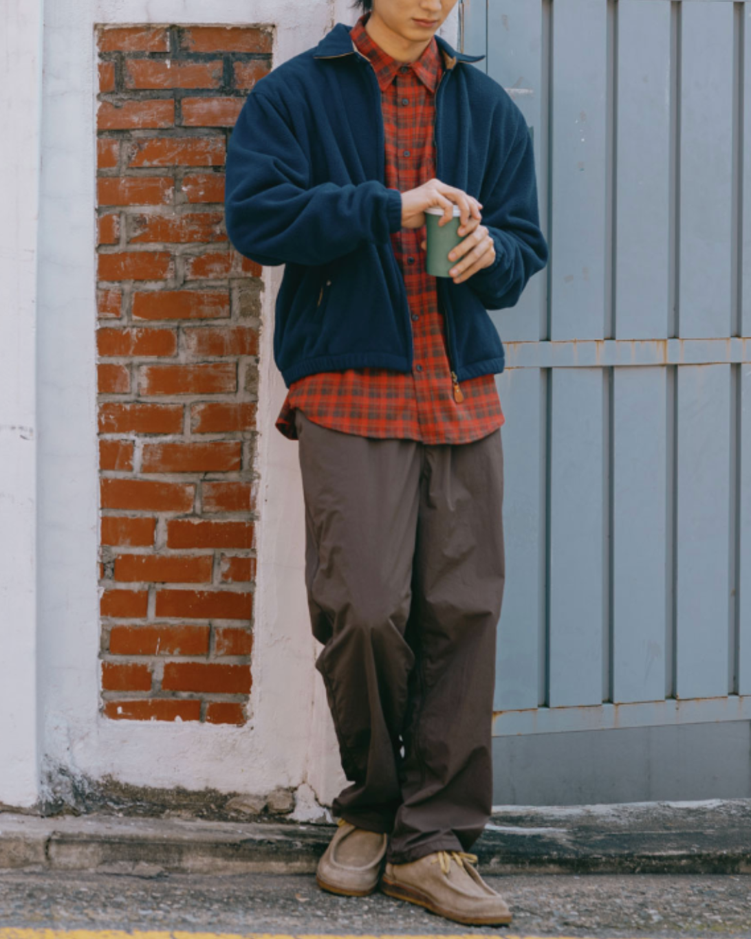 Fleece Bomber Jacket | Navy