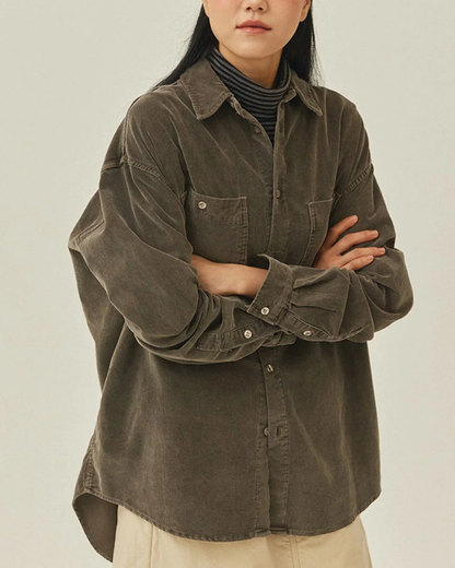 Pigment Corduroy Shirt | Brown