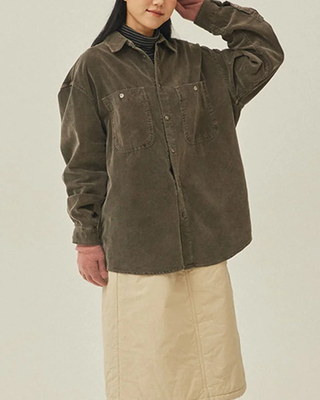 Pigment Corduroy Shirt | Brown
