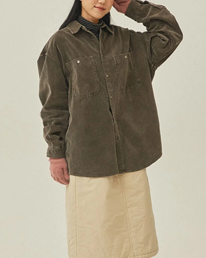 Pigment Corduroy Shirt | Brown