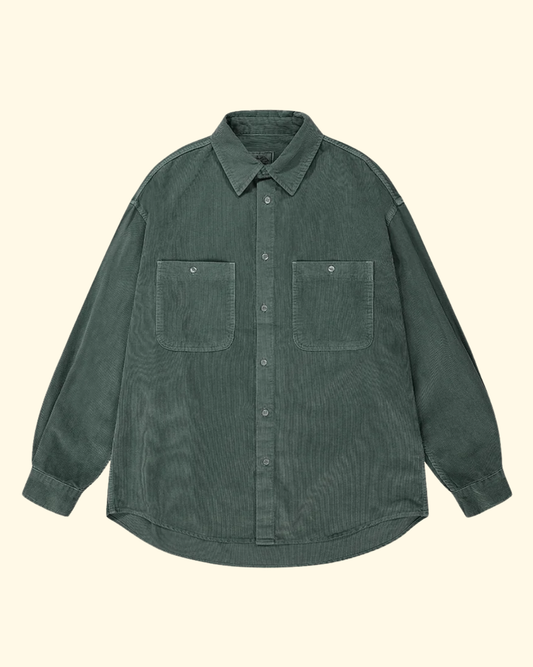 Pigment Corduroy Shirt | Deep Green