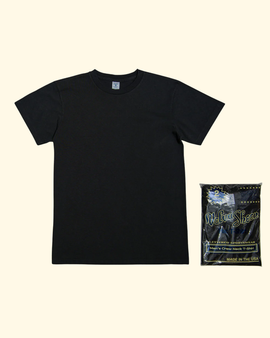 S/S Crew Neck 1 Pac Tee | Black