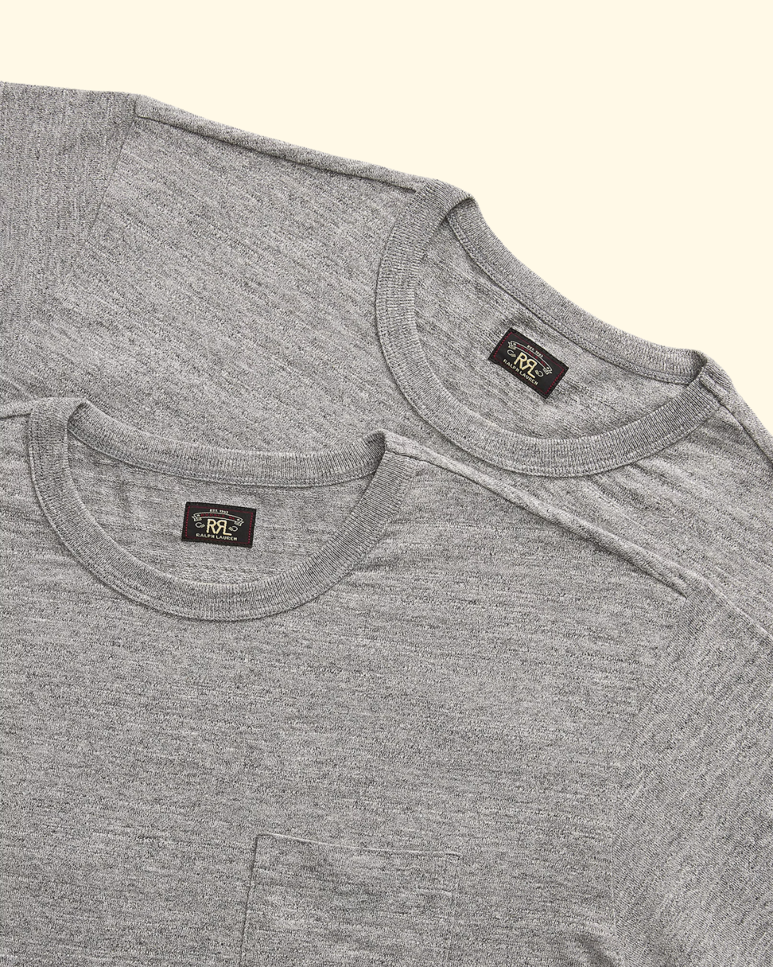 Jersey Pocket T-Shirt 2-Pack | Grey Heather