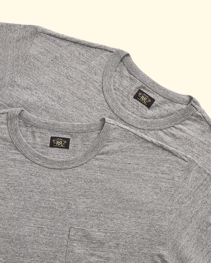 Jersey Pocket T-Shirt 2-Pack | Grey Heather