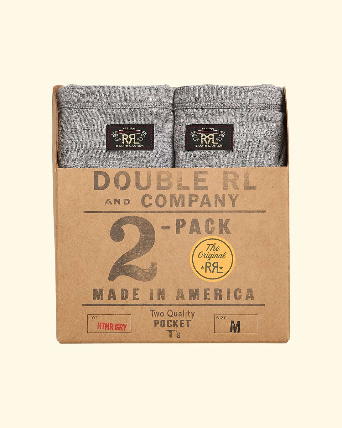 Jersey Pocket T-Shirt 2-Pack | Grey Heather