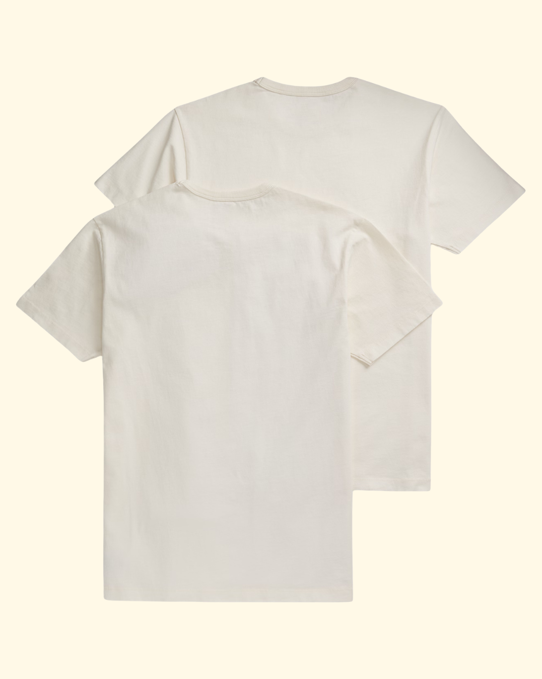 Garment-Dyed Pocket T-Shirt 2-Pack | Warm White