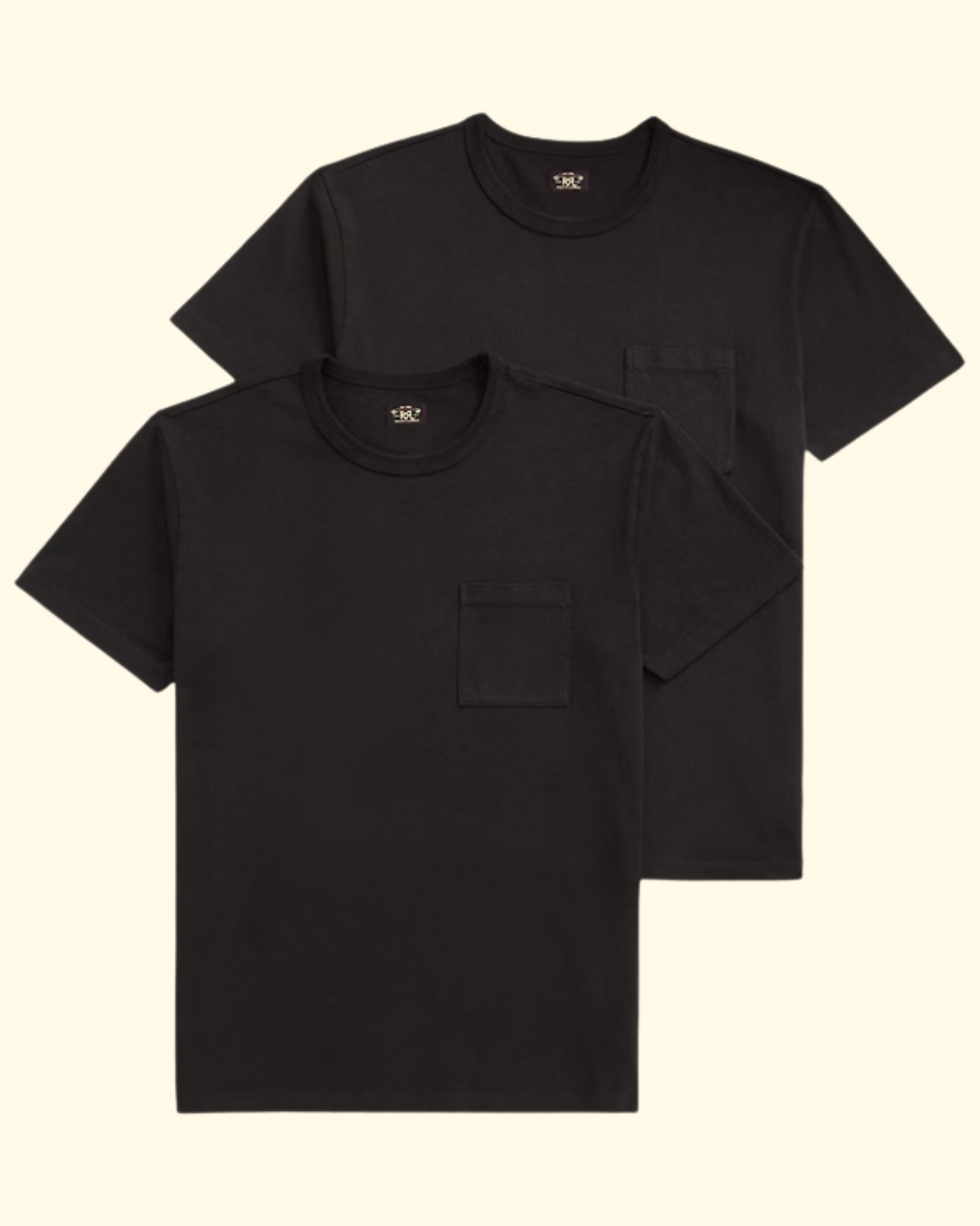 Garment-Dyed Pocket T-Shirt 2-Pack | Black