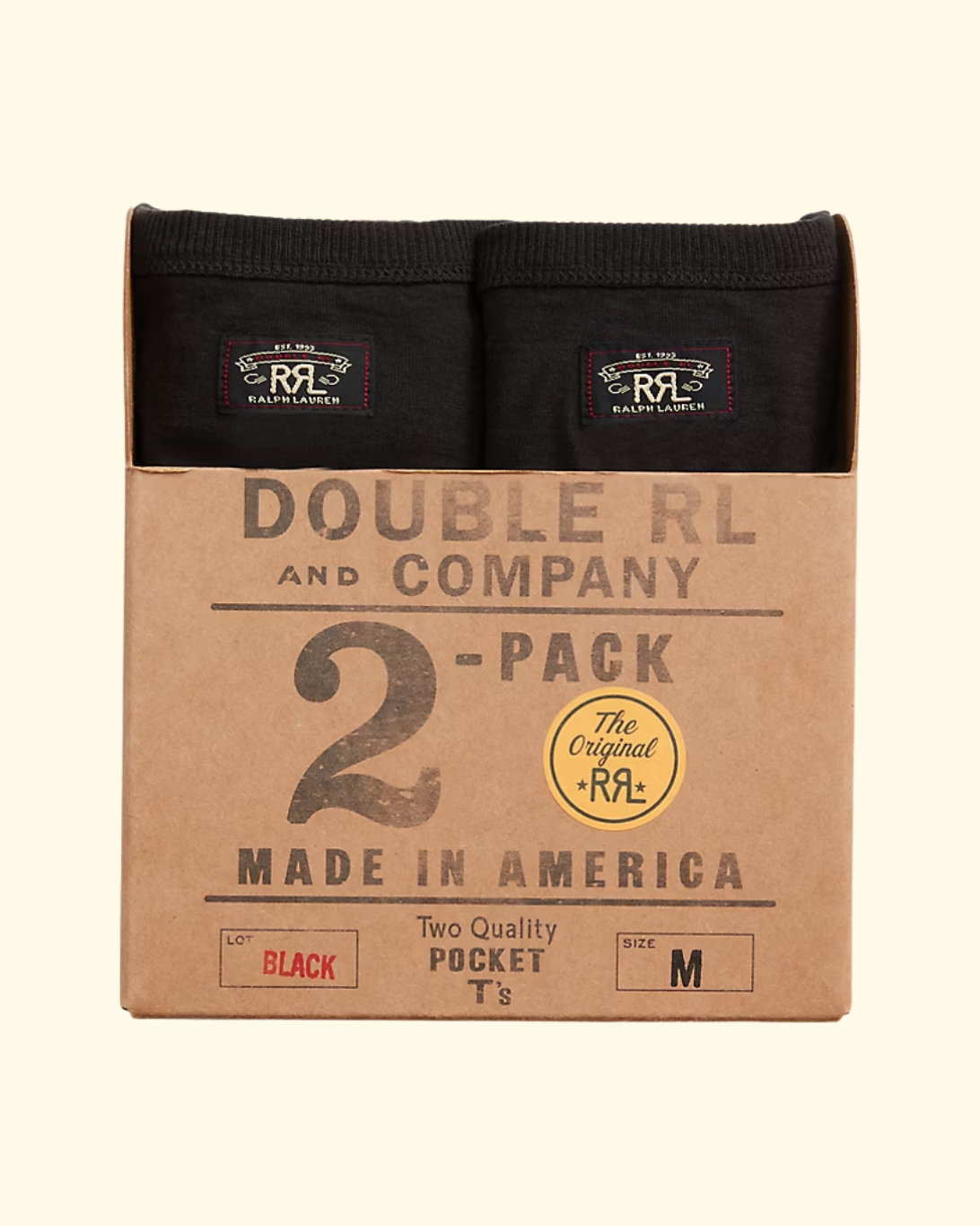 Garment-Dyed Pocket T-Shirt 2-Pack | Black