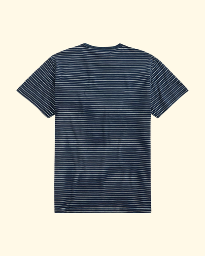 Striped Jacquard T-Shirt | Indigo Multi