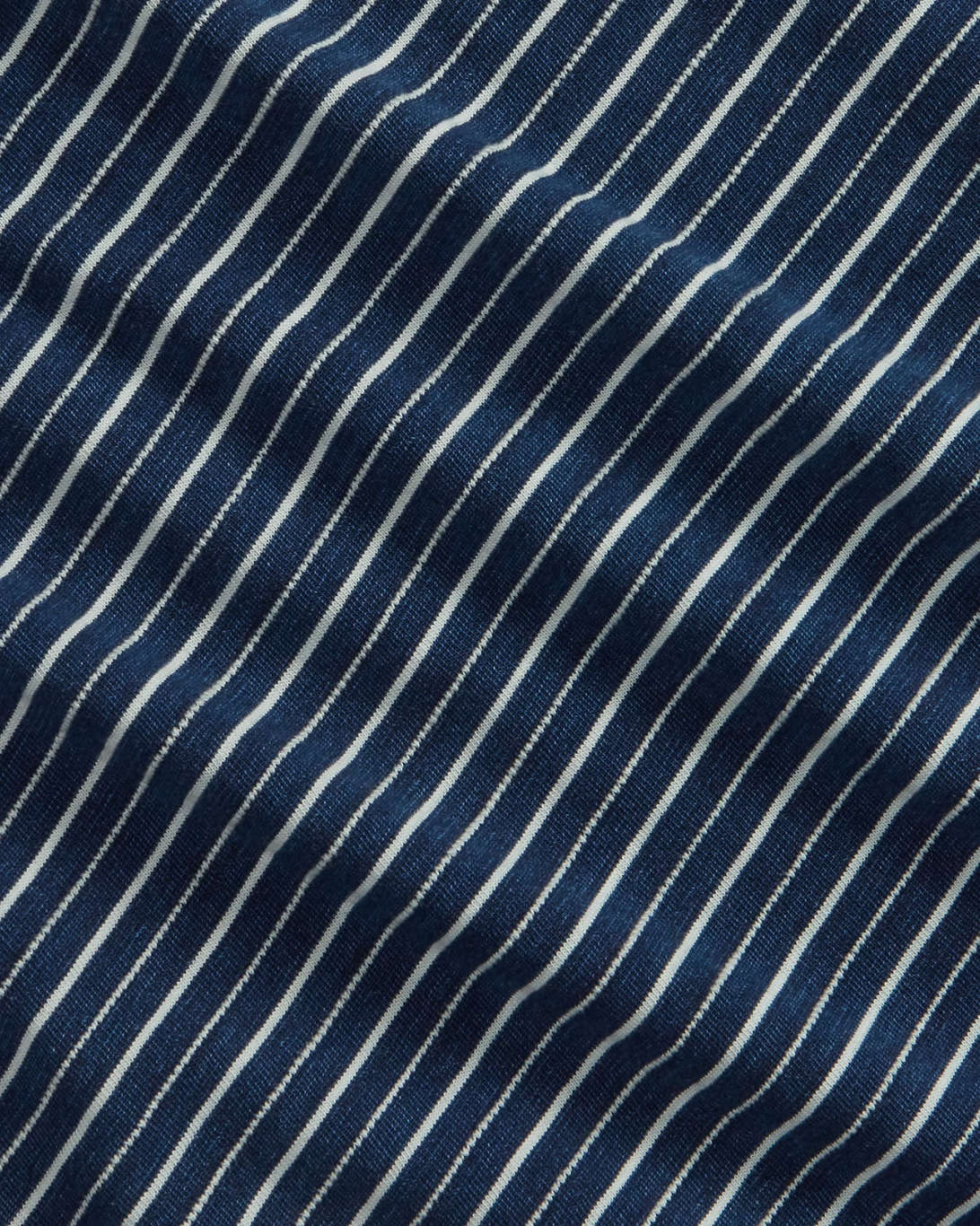 Striped Jacquard T-Shirt | Indigo Multi