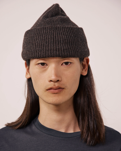 Seamless Wool Beanie | Brown