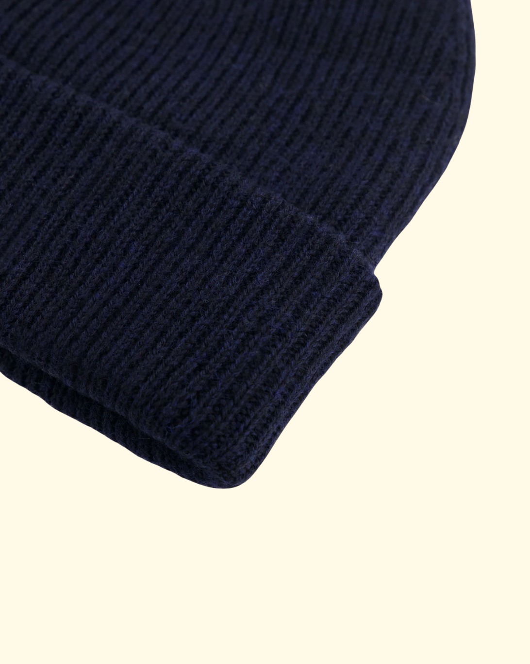 Seamless Wool Beanie | Navy