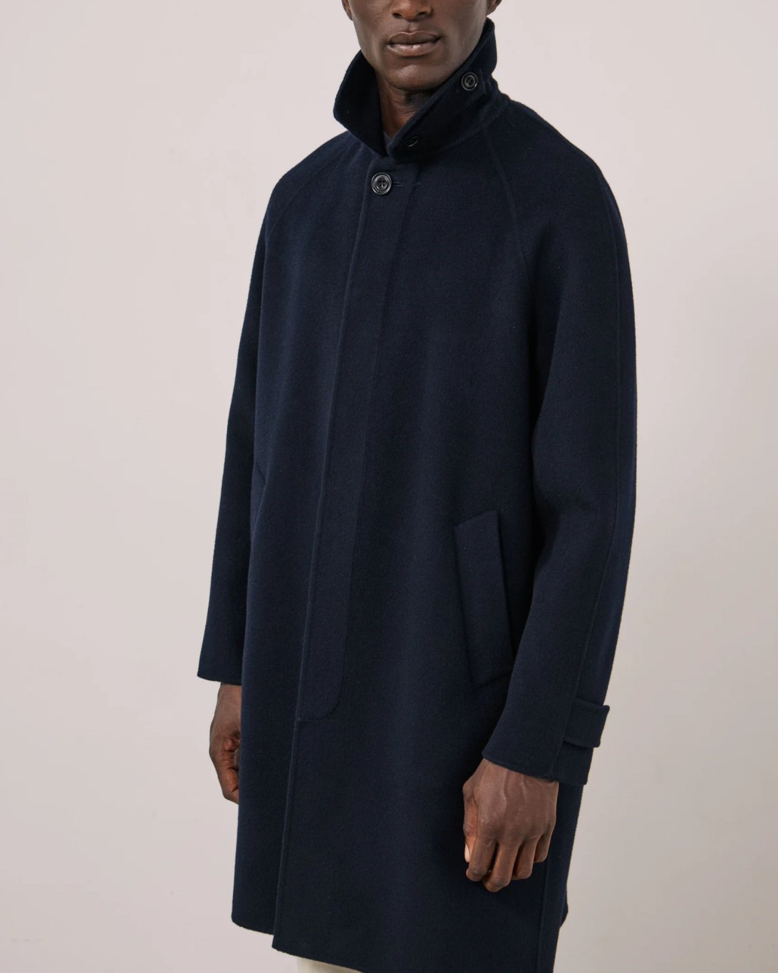 Graig Wool Coat | Navy
