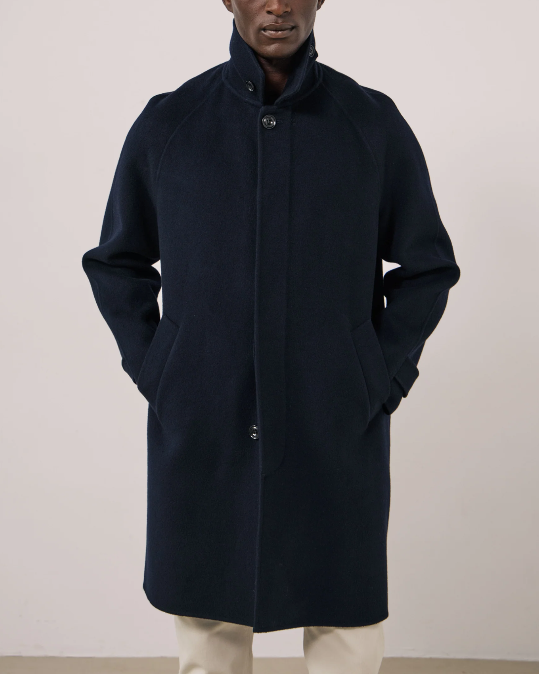Graig Wool Coat | Navy