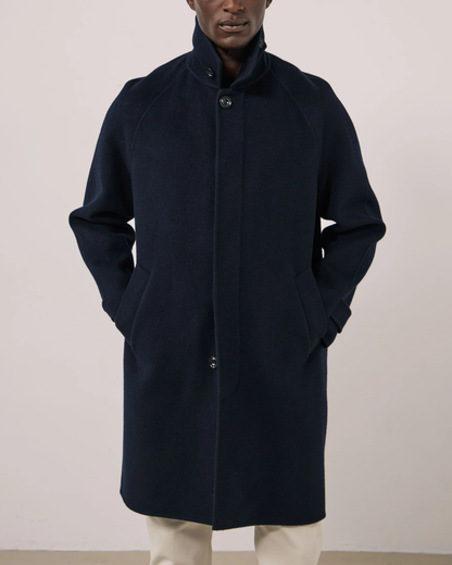 Graig Wool Coat | Navy
