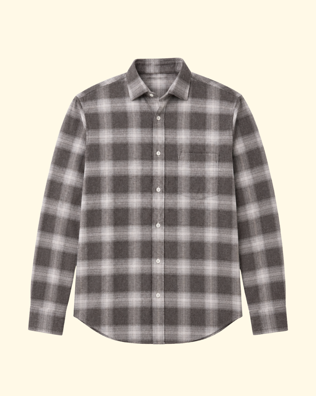 Paul Brushed Check Shirt | Brown
